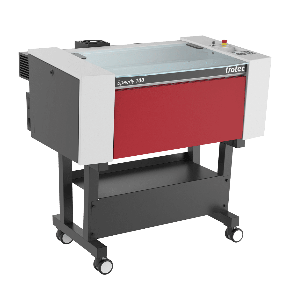 Trotec Speedy100 with Stand Left View